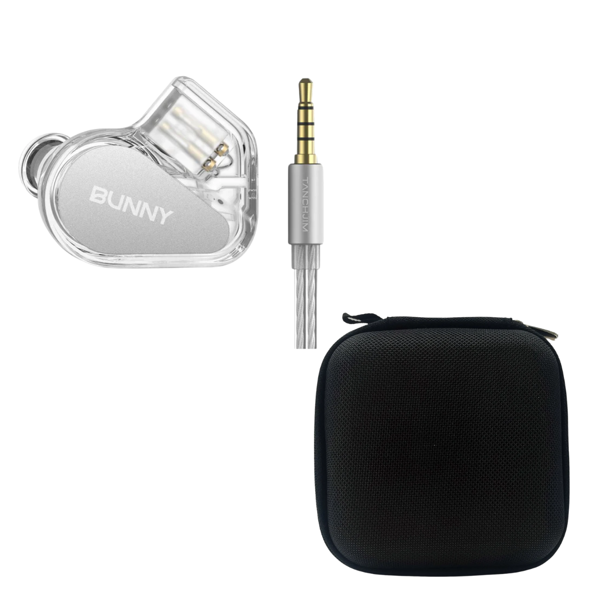 TANCHJIM Bunny IEM With Mic - 3.5mm & EarAudio Carry Case