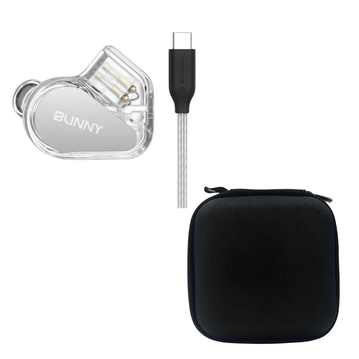 TANCHJIM Bunny Type-C DSP Plug with Mic IEM & EarAudio Carry Case