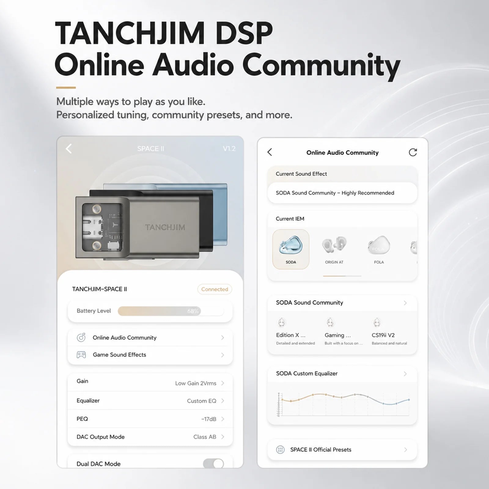 TANCHJIM SPACE II Portable DAC & Amplifier