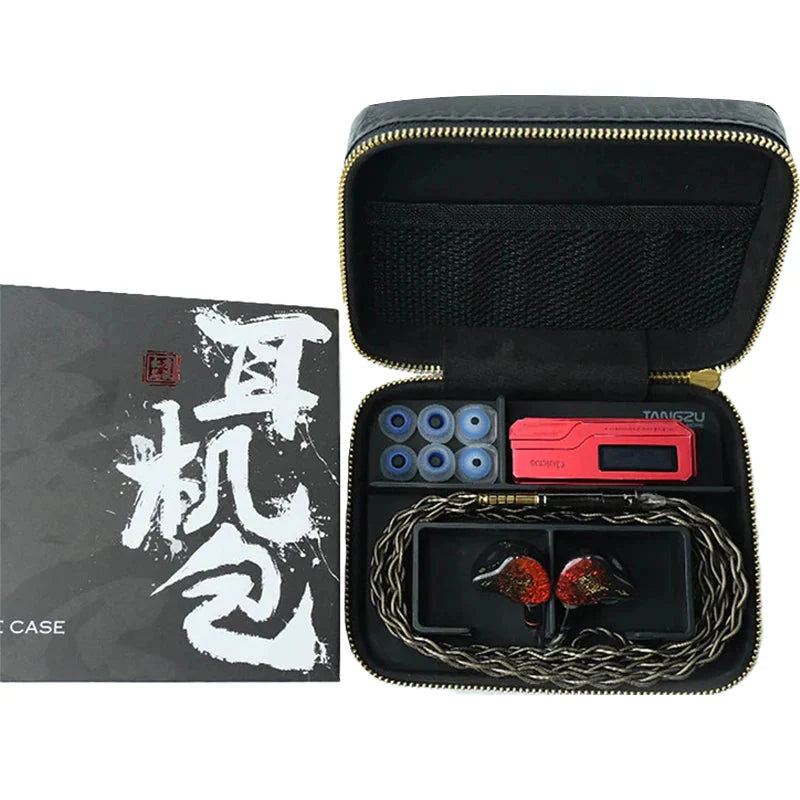 TangZu Leather Earphone Case MAX for IEMs Accessories - The Audio Store