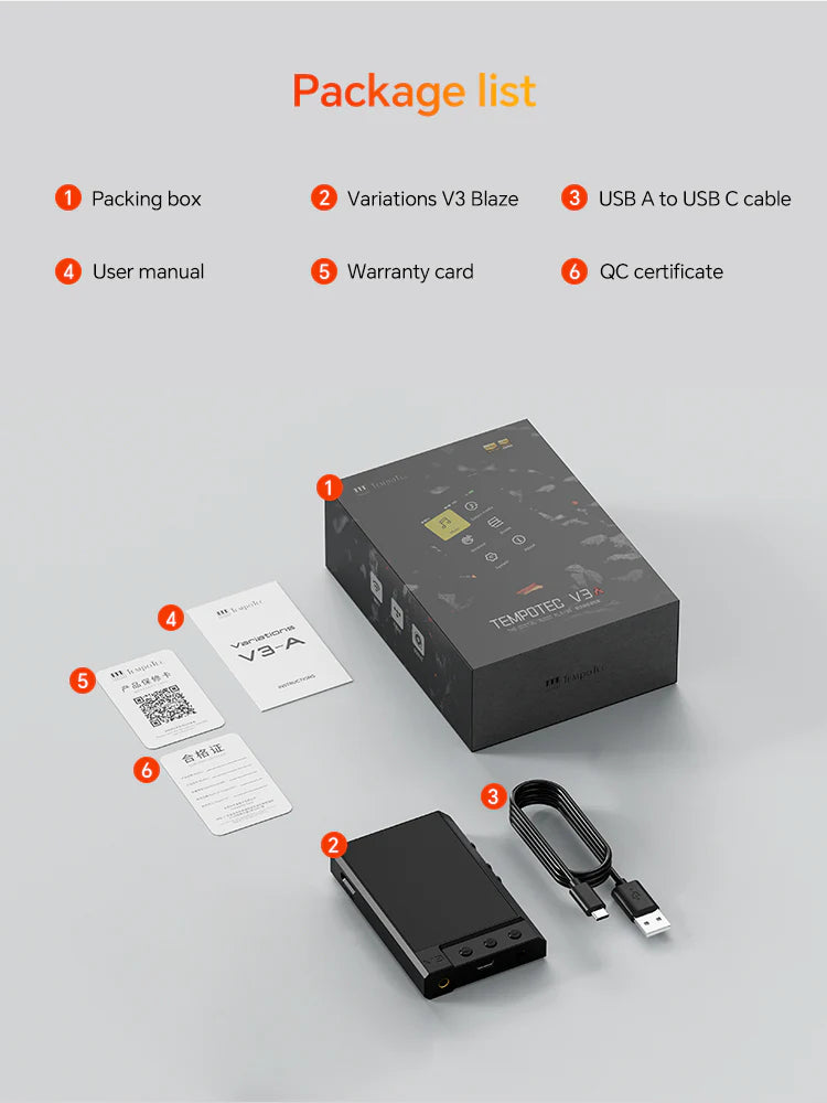 TempoTec Variations V3 Blaze Portable Digital Audio Player