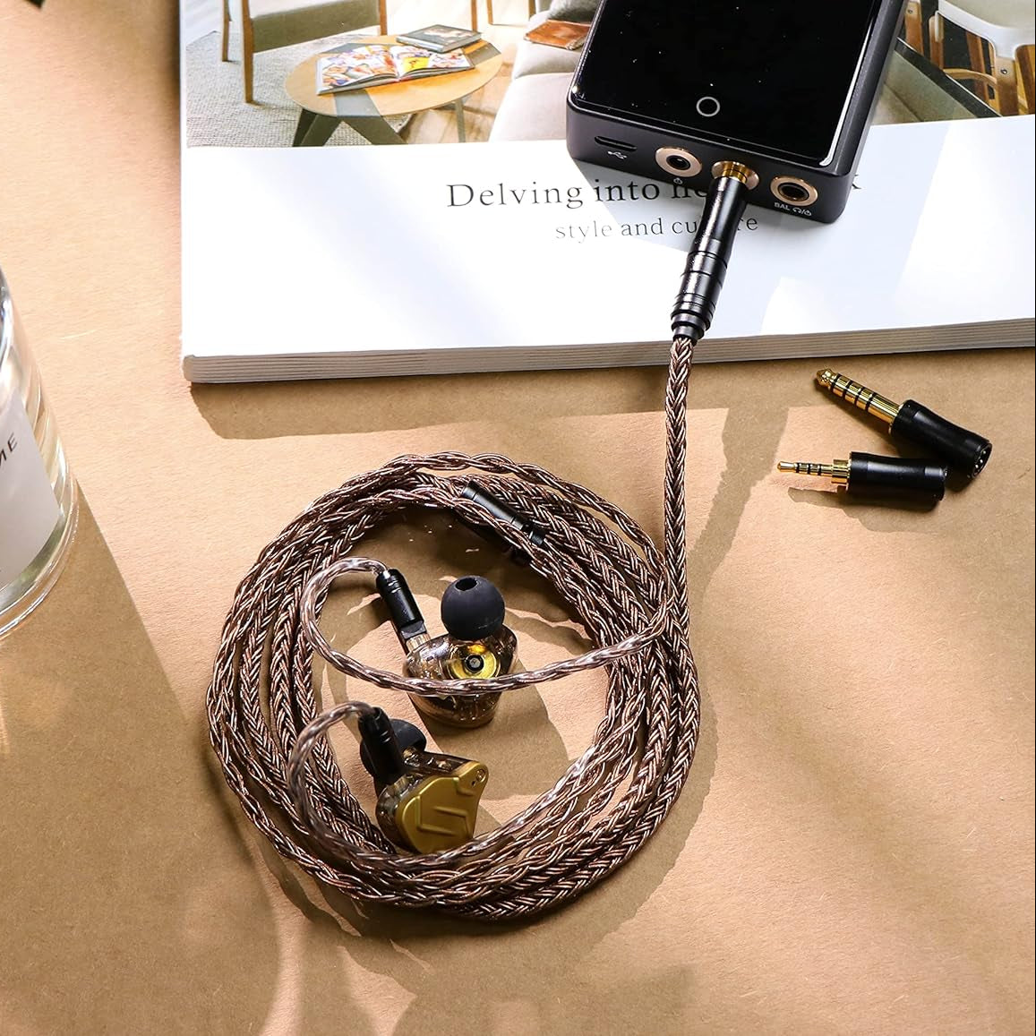 TRIPOWIN Amber Modular Upgrade Cable For IEMS