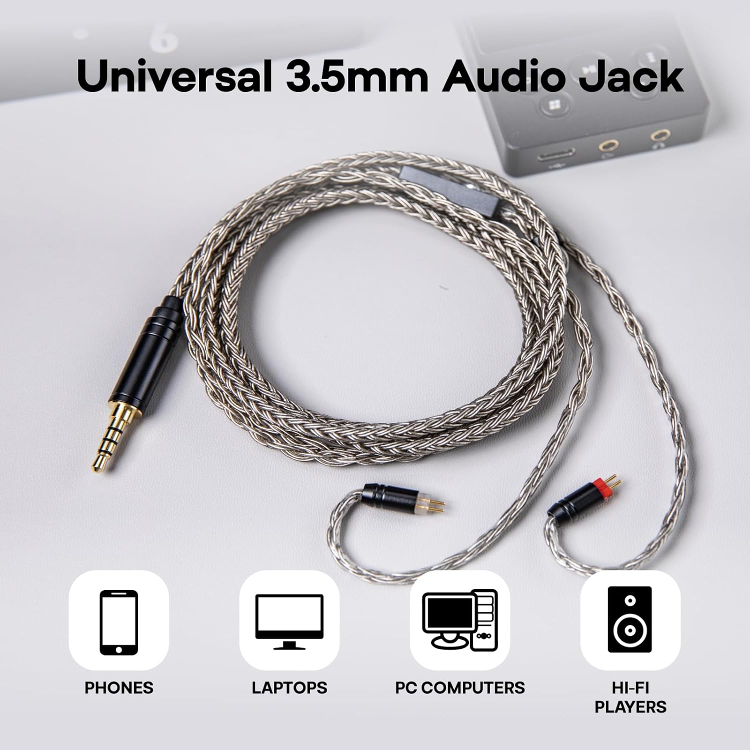 TRIPOWIN Zonie Upgrade Cable With Microphone For IEMS