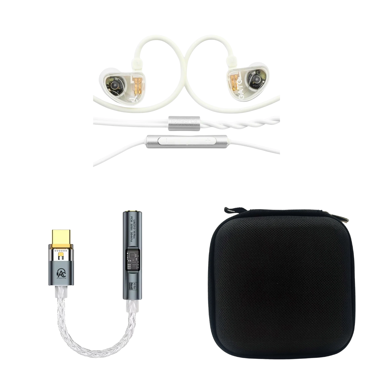 Truthear Gate IEM With Mic, Audiocular Spark DAC & EarAudio Carry Case