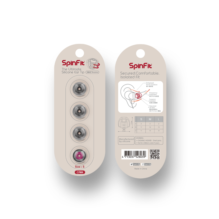 SpinFit CP800 Silicone Eartips