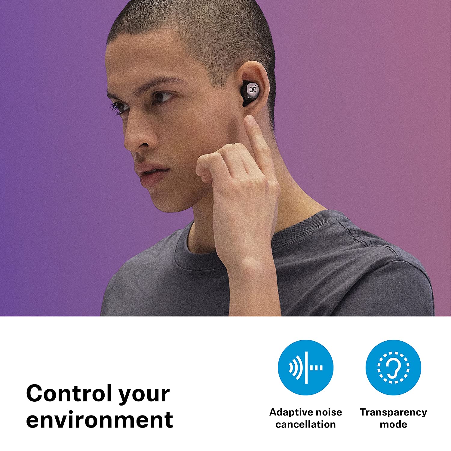 Sennheiser CX MOMENTUM True Wireless 3 Noise-Canceling Earbuds