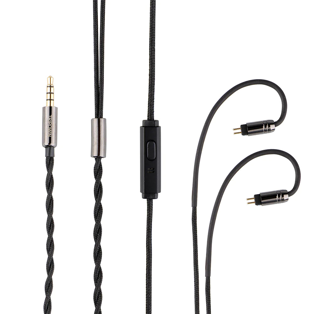 Tripowin Zombur Upgrade Cable for IEM With Mic