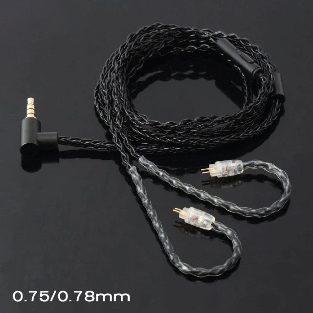 JCALLY JC08S 8-Core Silver Plated Cable With Mic