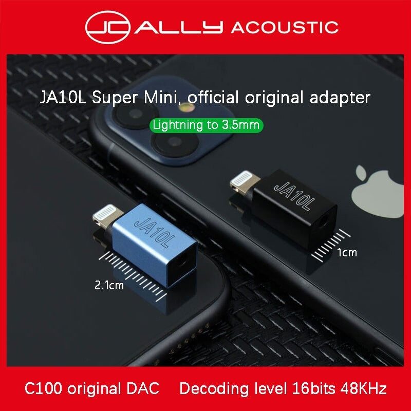 JCALLY JA10L Lightning Male to 3.5mm Female DAC Adapter