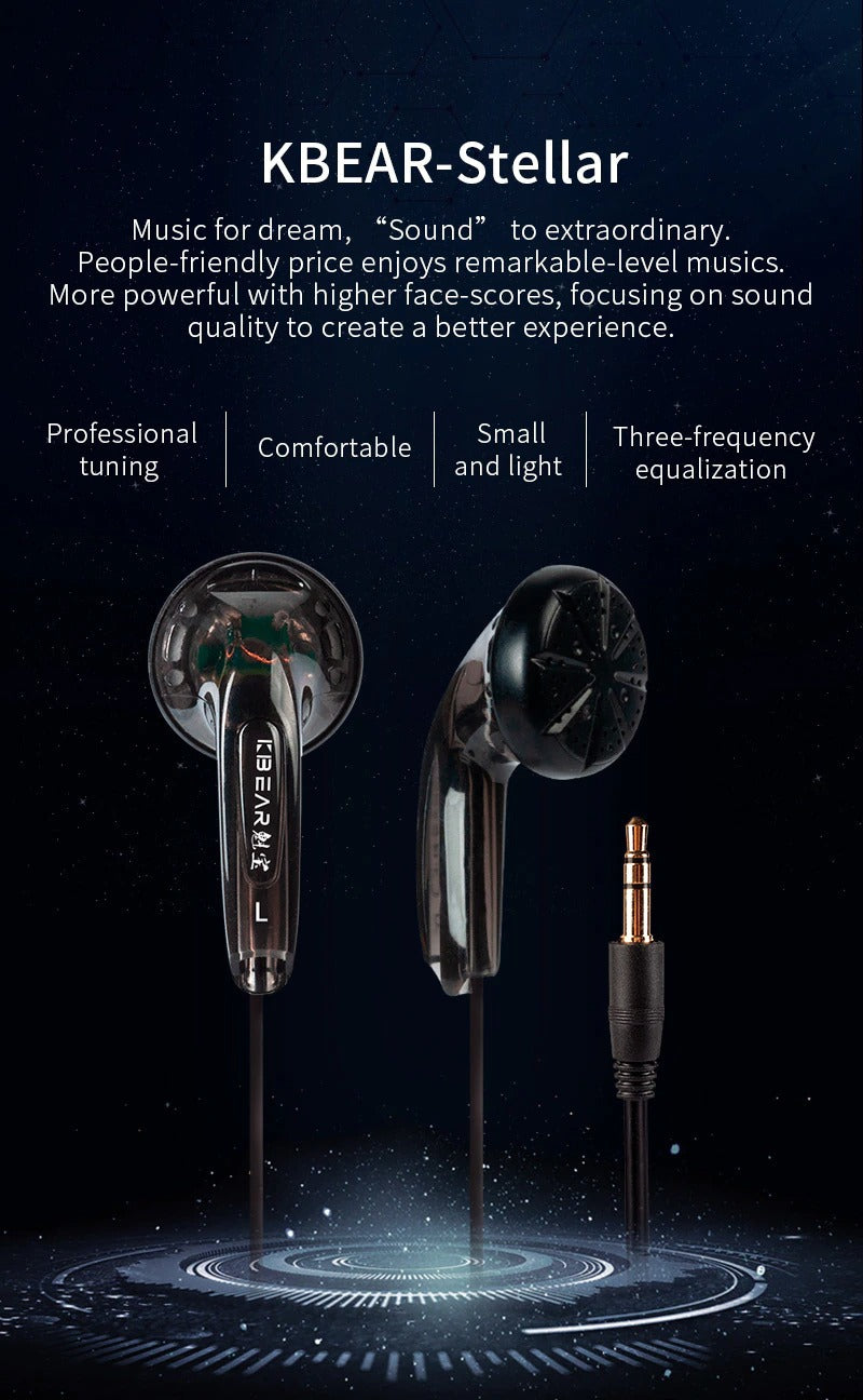 KBEAR Stellar Wired Earbuds With Mic