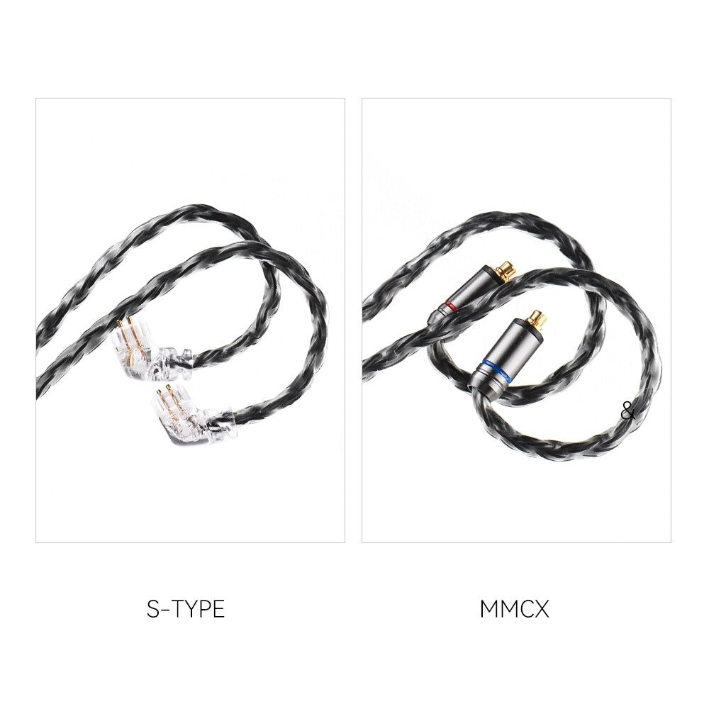 QKZ Q1 MAX OFC Silver-Plated IEM Upgrade Cable