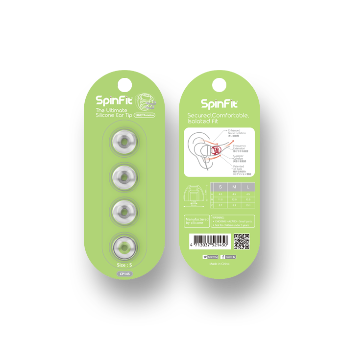 SpinFit CP145 Silicone Eartips