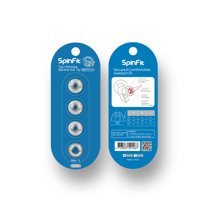 SpinFit CP145 Silicone Eartips