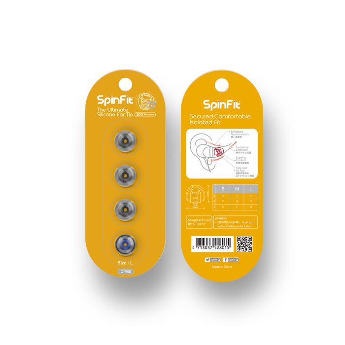 SpinFit CP800 Silicone Eartips